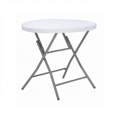 Acampada Banquete redondo ligero Mesa plegable de plástico HDPE Plegable Sí con piernas plegables