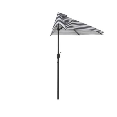 Medio paraguas semicircular con manivela y cubierta impermeable 160/180g de tejido de poliéster