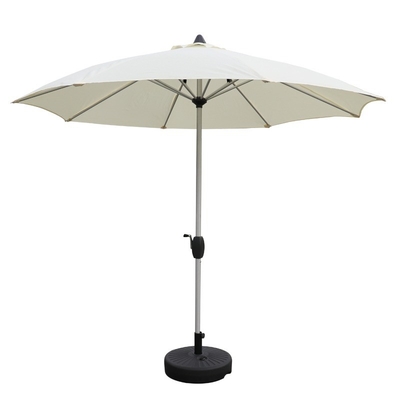 UV Aluminio Comercial Impermeable sombrilla solar a prueba de viento jardín paraguas al aire libre con 1,5m Radii