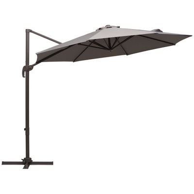 Restaurante de jardín al aire libre Cantilever a prueba de viento Picnic Aluminio de aleación de patio sombrilla para el ocio
