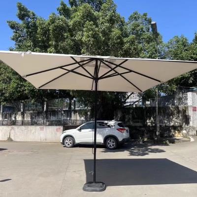 Paraguas de jardín cuadrado con protección UV50 y tela de poliéster de 280 g